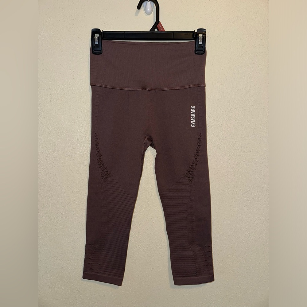 Gymshark Energy+ Seamless Cropped Leggings Brown Size Small